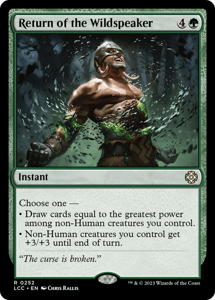 Return of the Wildspeaker [The Lost Caverns of Ixalan Commander] | Cards and Coasters CA