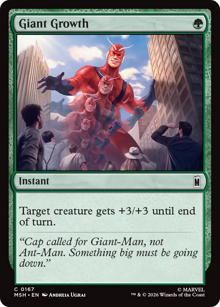 Giant Growth [Marvel Super Heroes] | Cards and Coasters CA
