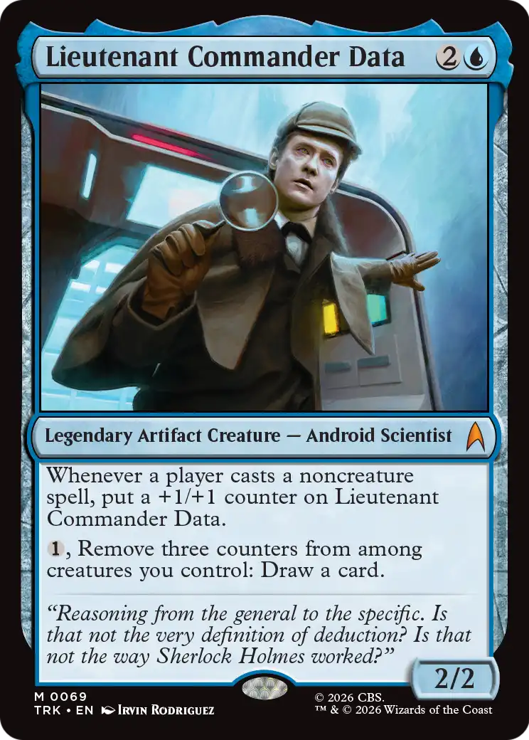 Lieutenant Commander Data [Star Trek] | Cards and Coasters CA