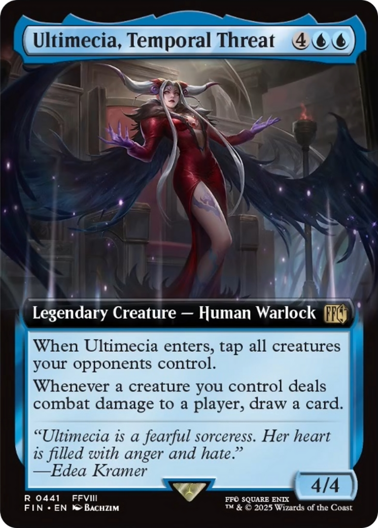 Ultimecia, Temporal Threat (Extended Art) [FINAL FANTASY] | Cards and Coasters CA