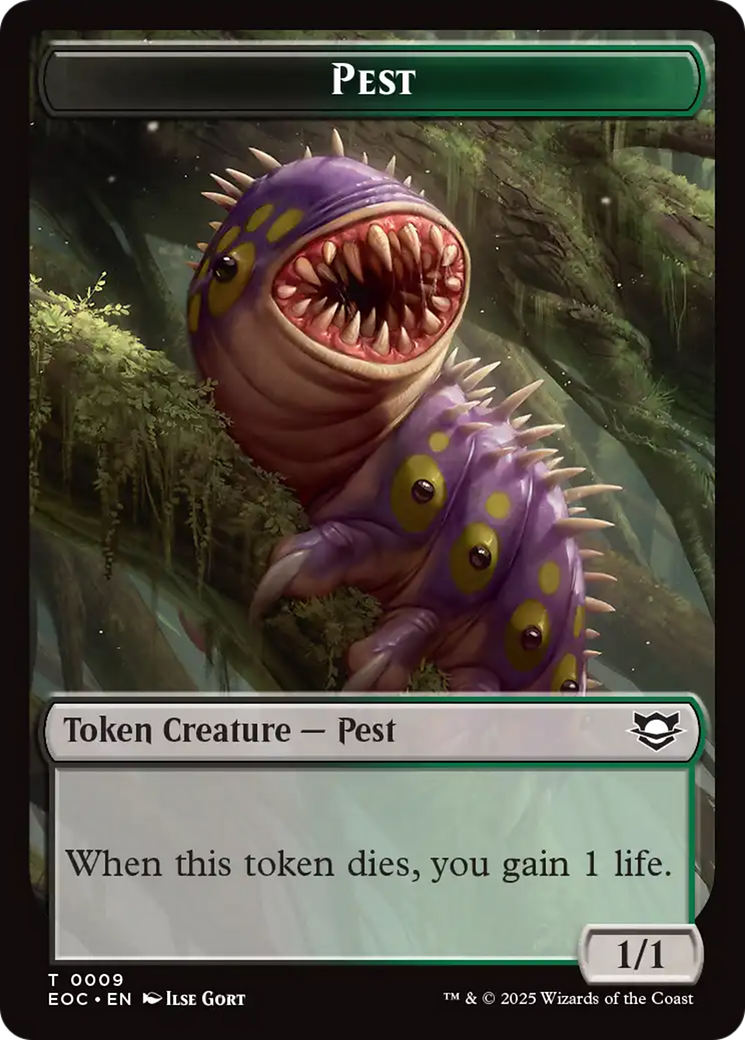 Bird // Pest Double-Sided Token [Edge of Eternities Commander Tokens] | Cards and Coasters CA