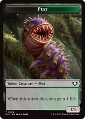 Bird // Pest Double-Sided Token [Edge of Eternities Commander Tokens] | Cards and Coasters CA