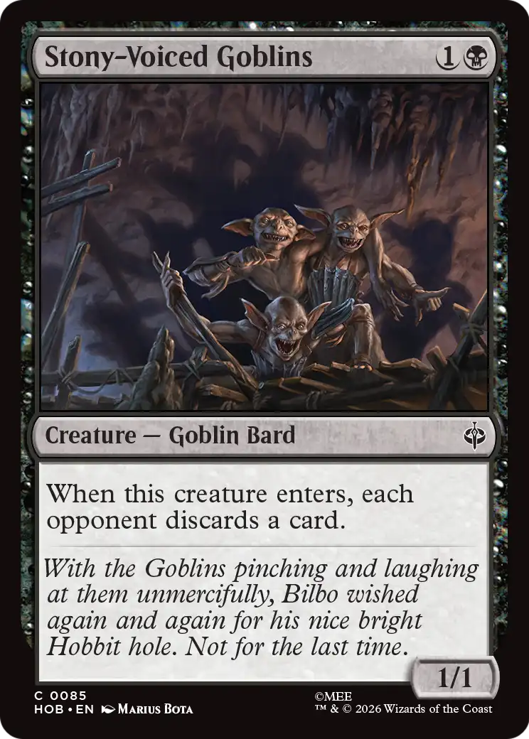 Stony-Voiced Goblins [The Hobbit] | Cards and Coasters CA