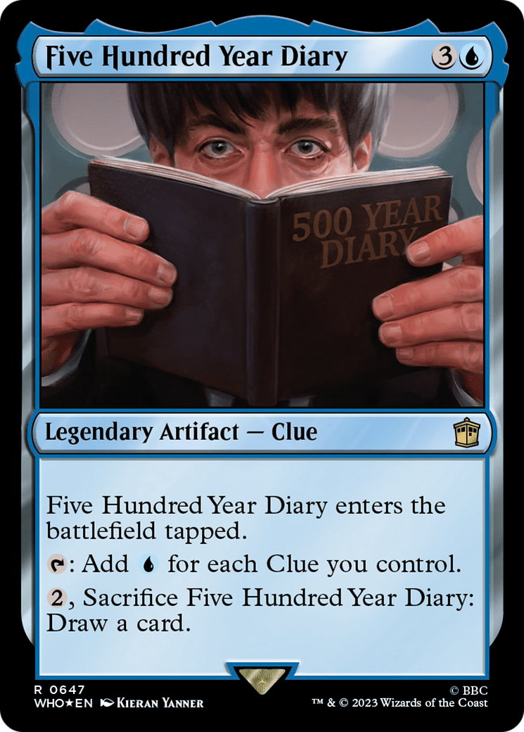 Five Hundred Year Diary (Surge Foil) [Doctor Who] | Cards and Coasters CA