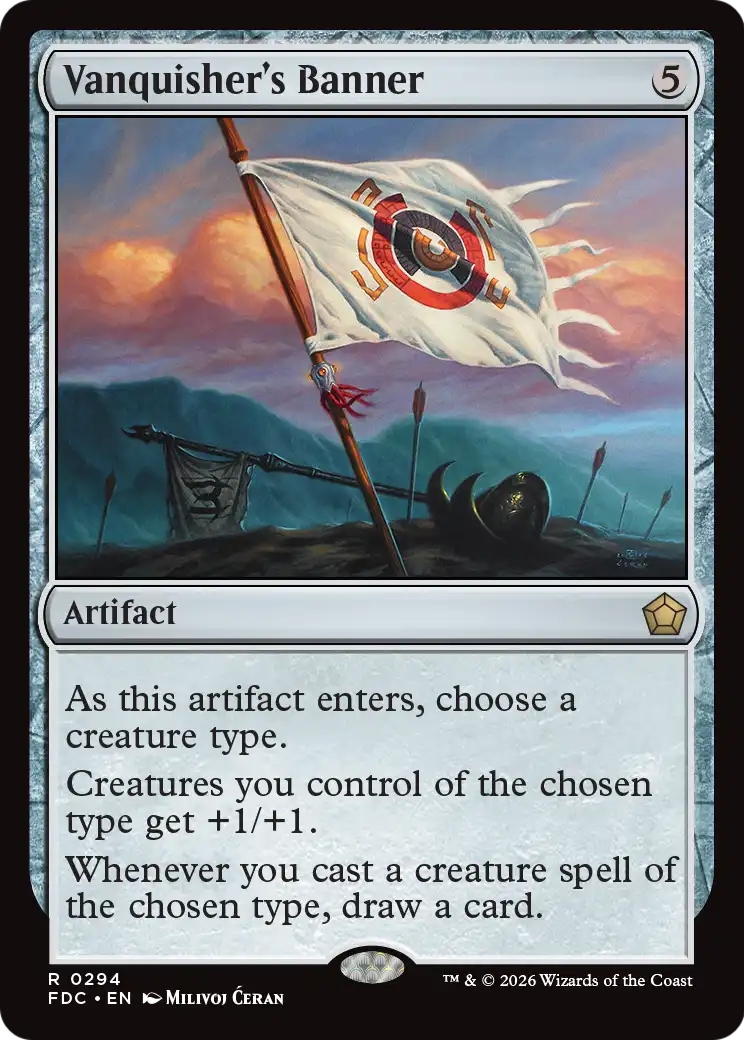 Vanquisher's Banner [Foundations Commander] | Cards and Coasters CA