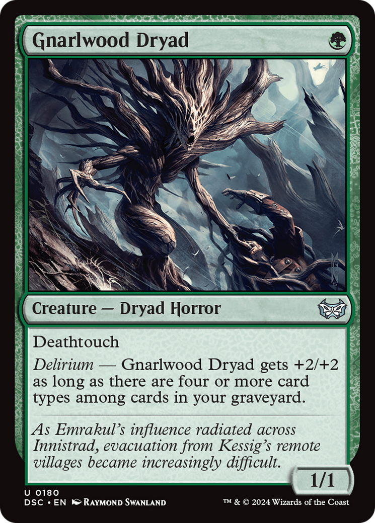 Gnarlwood Dryad [Duskmourn: House of Horror Commander] | Cards and Coasters CA