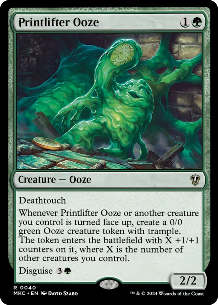 Printlifter Ooze [Murders at Karlov Manor Commander] | Cards and Coasters CA