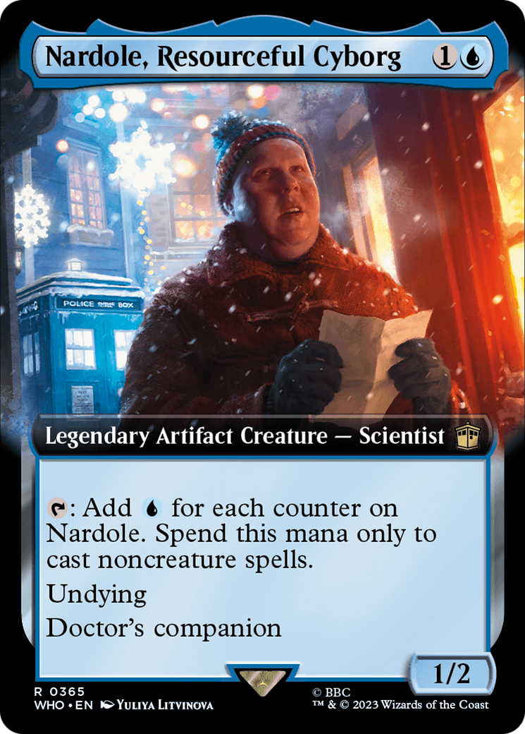 Nardole, Resourceful Cyborg (Extended Art) [Doctor Who] | Cards and Coasters CA