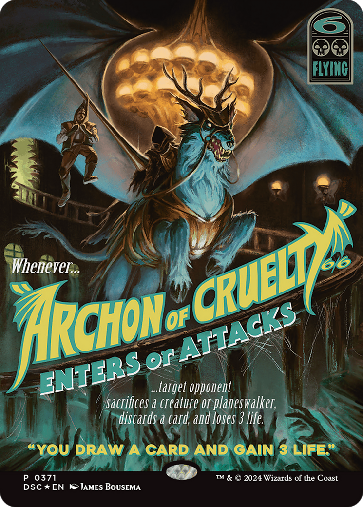 Archon of Cruelty (Showcase) [Duskmourn: House of Horror Commander] | Cards and Coasters CA