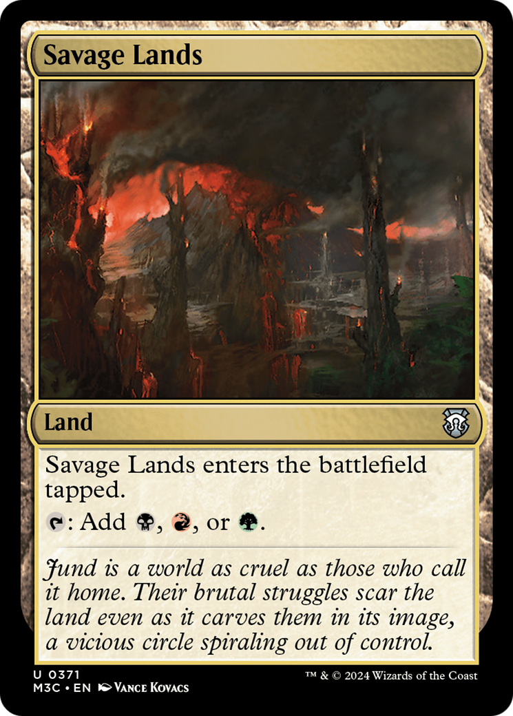 Savage Lands (Ripple Foil) [Modern Horizons 3 Commander] | Cards and Coasters CA