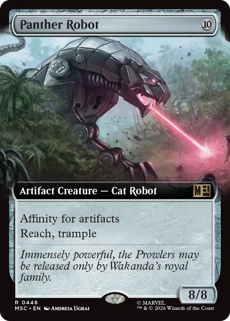 Panther Robot (Extended Art) [Marvel Super Heroes Commander] | Cards and Coasters CA