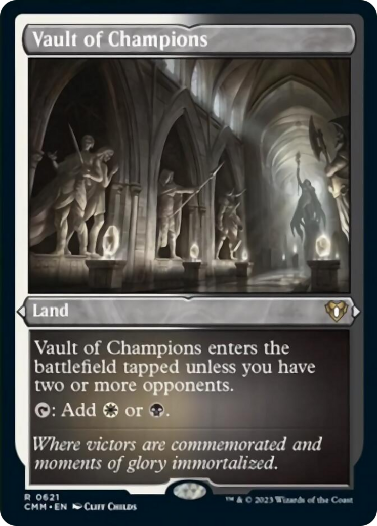 Vault of Champions (Foil Etched) [Commander Masters] | Cards and Coasters CA