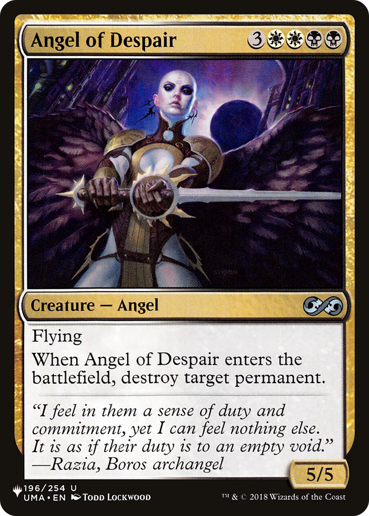 Angel of Despair [The List] | Cards and Coasters CA