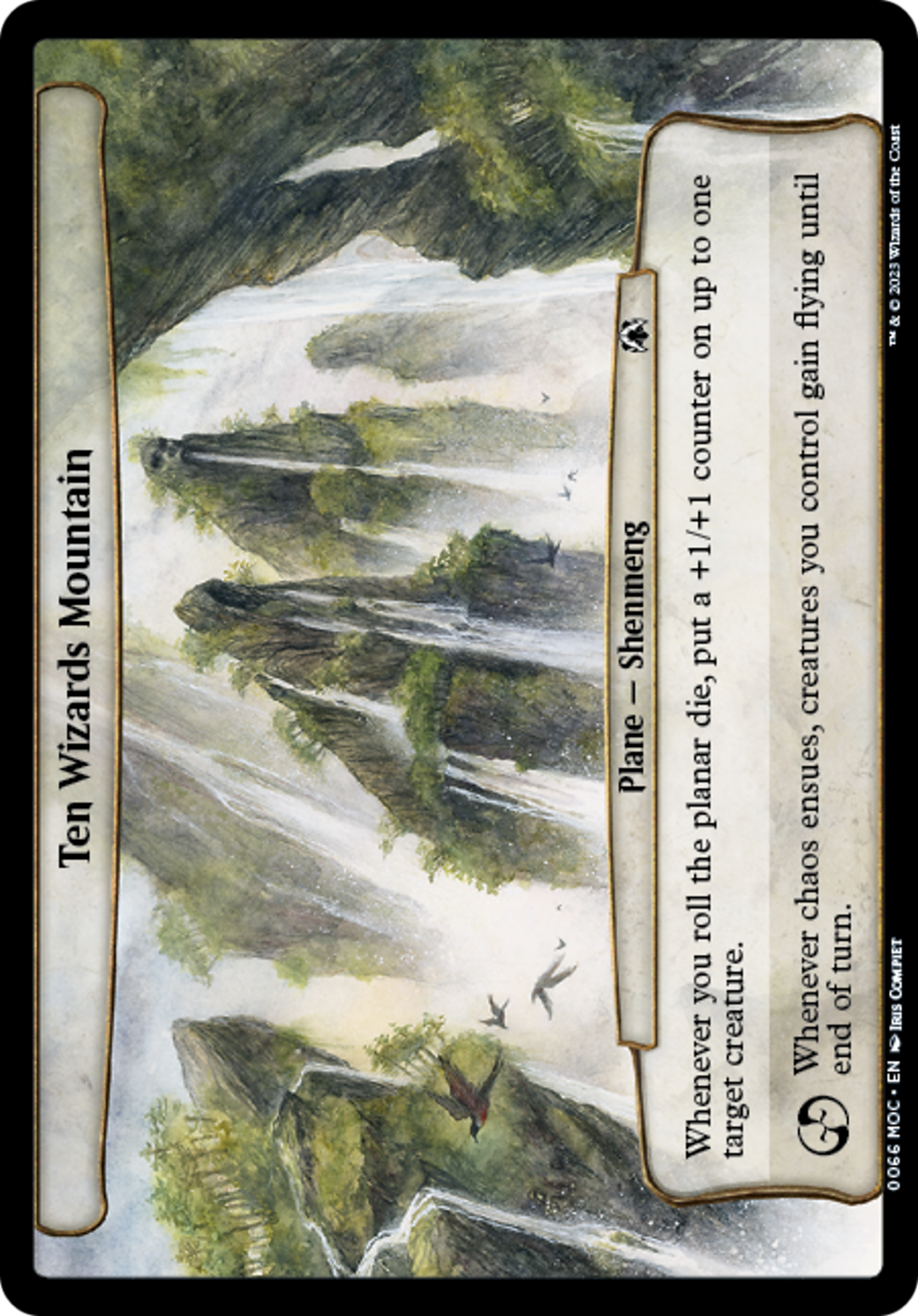 Ten Wizards Mountain [March of the Machine Commander] | Cards and Coasters CA