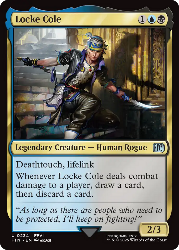 Locke Cole [FINAL FANTASY] | Cards and Coasters CA