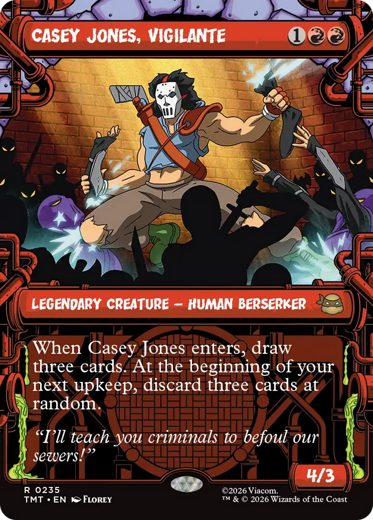 Casey Jones, Vigilante (0235) (Showcase) [Teenage Mutant Ninja Turtles] | Cards and Coasters CA