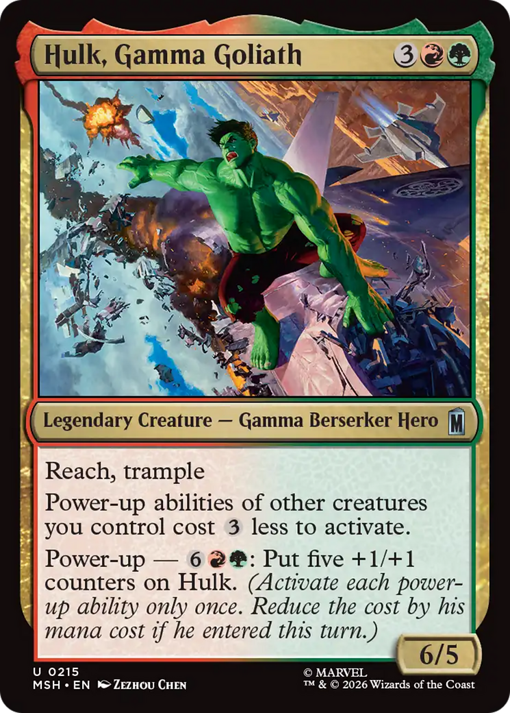 Hulk, Gamma Goliath [Marvel Super Heroes] | Cards and Coasters CA