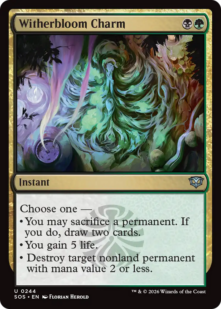 Witherbloom Charm [Secrets of Strixhaven] | Cards and Coasters CA