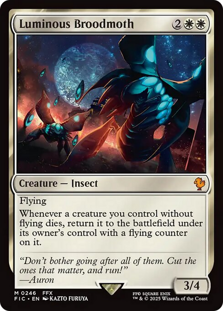 Luminous Broodmoth [FINAL FANTASY Commander] | Cards and Coasters CA