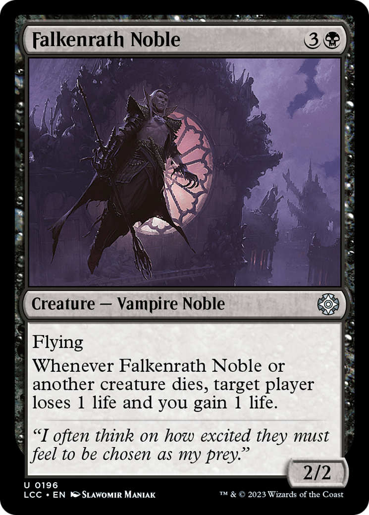 Falkenrath Noble [The Lost Caverns of Ixalan Commander] | Cards and Coasters CA