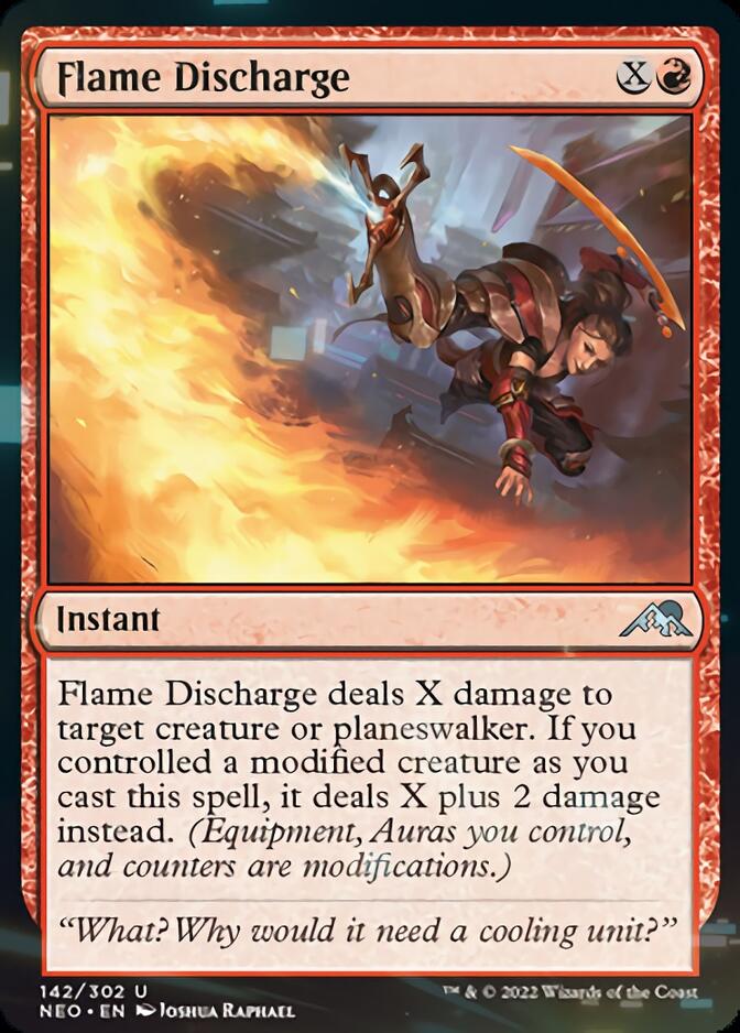 Flame Discharge [Kamigawa: Neon Dynasty] | Cards and Coasters CA