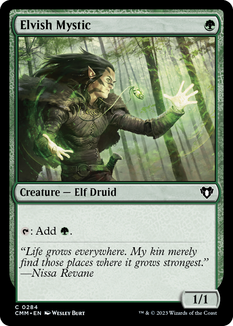 Elvish Mystic [Commander Masters] | Cards and Coasters CA