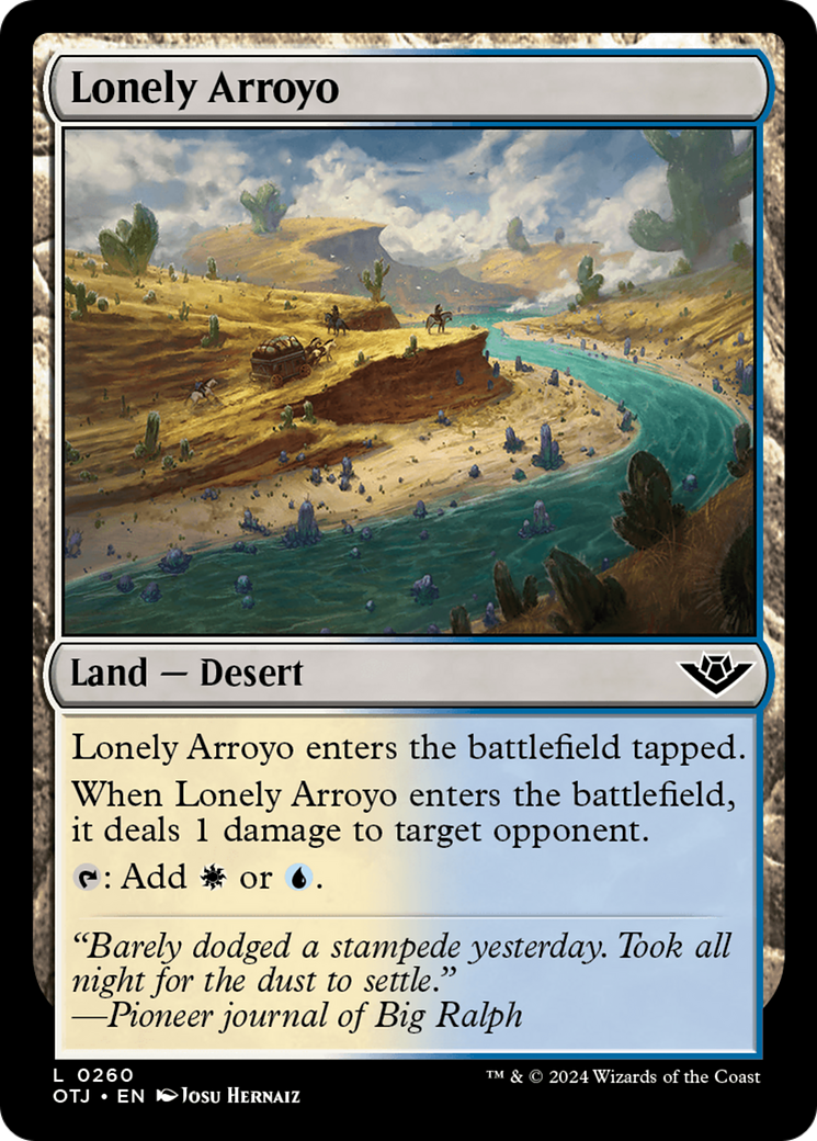 Lonely Arroyo [Outlaws of Thunder Junction] | Cards and Coasters CA