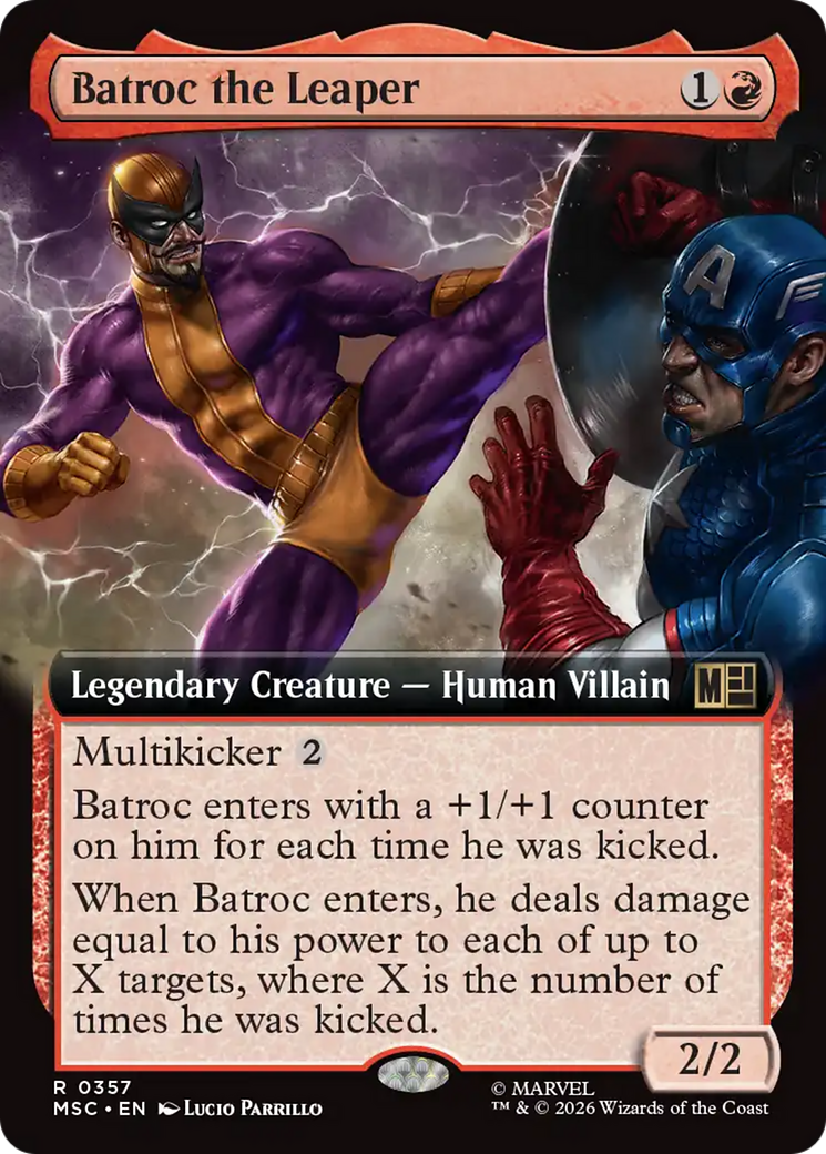Batroc the Leaper (Extended Art) [Marvel Super Heroes Commander] | Cards and Coasters CA