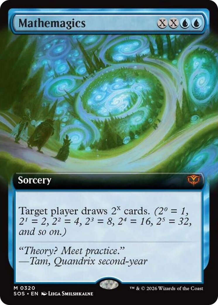 Mathemagics (Extended Art) [Secrets of Strixhaven] | Cards and Coasters CA