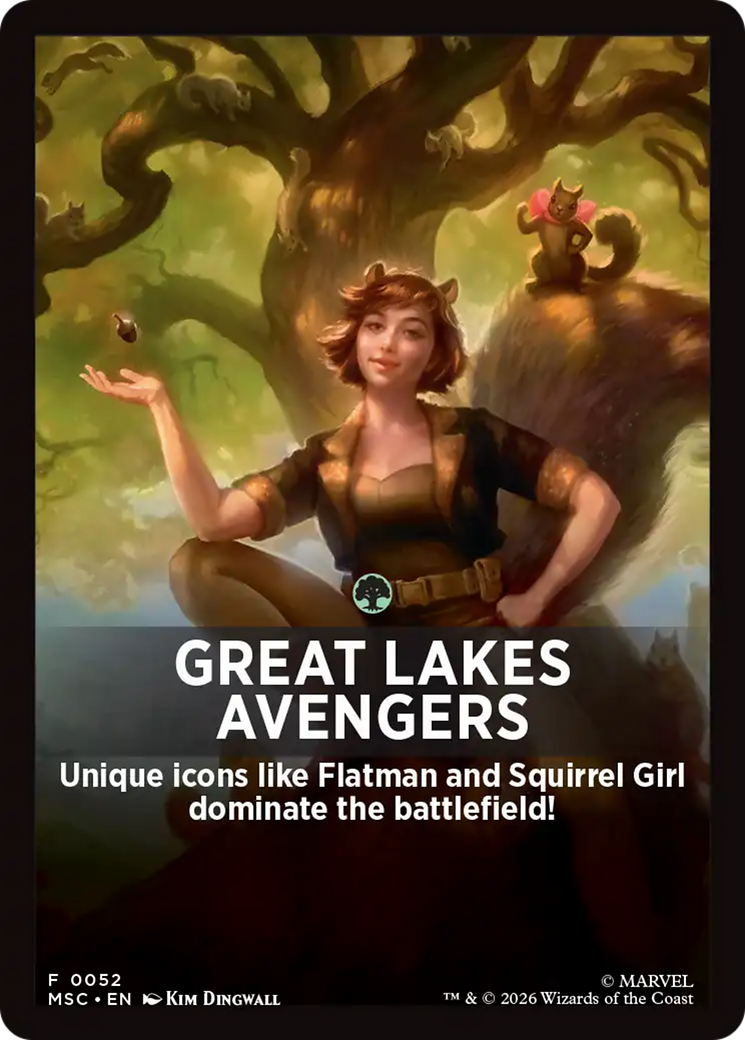 Great Lakes Avengers Theme Card [Marvel Super Heroes Commander] | Cards and Coasters CA