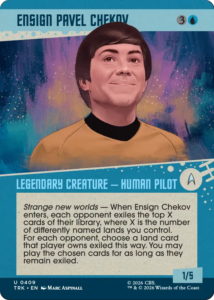 Ensign Pavel Chekov (Showcase) [Star Trek] | Cards and Coasters CA