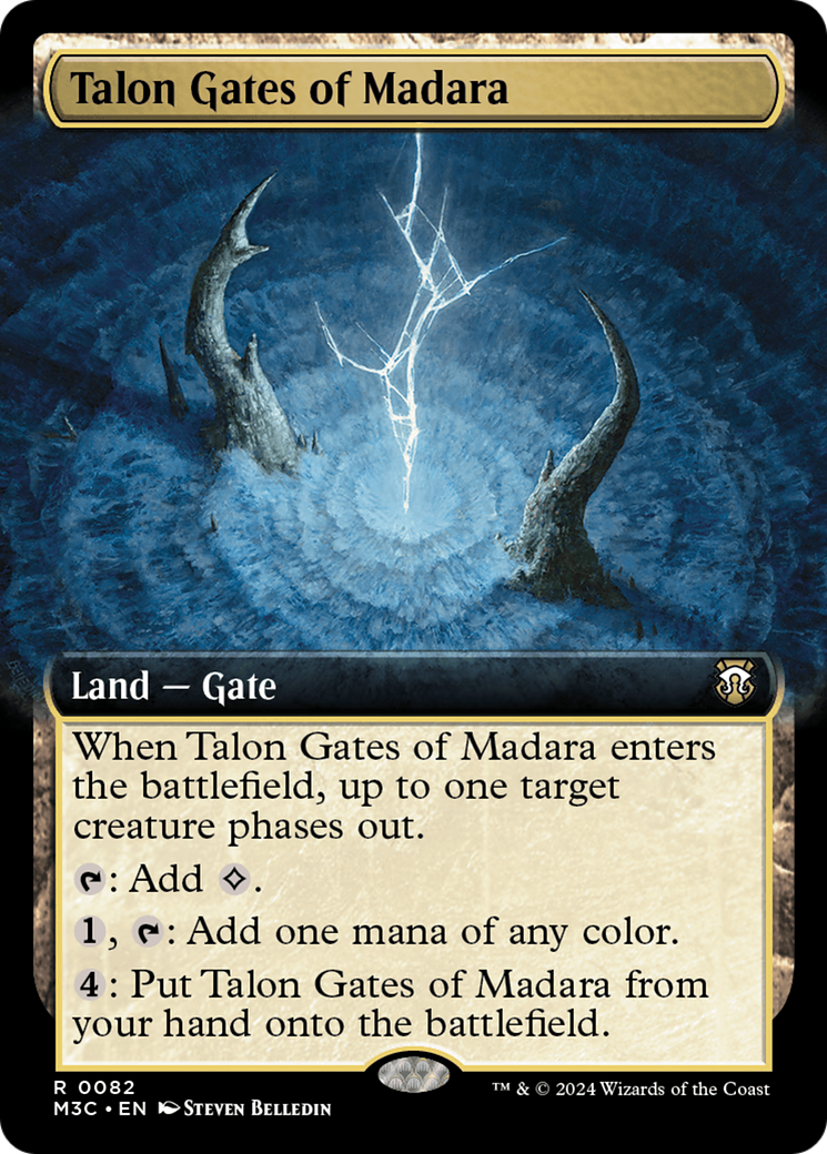 Talon Gates of Madara (Extended Art) (Ripple Foil) [Modern Horizons 3 Commander] | Cards and Coasters CA