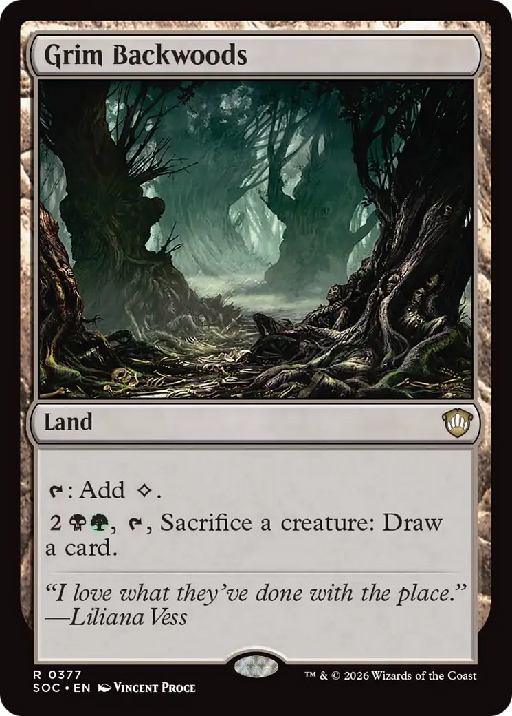 Grim Backwoods [Secrets of Strixhaven Commander] | Cards and Coasters CA