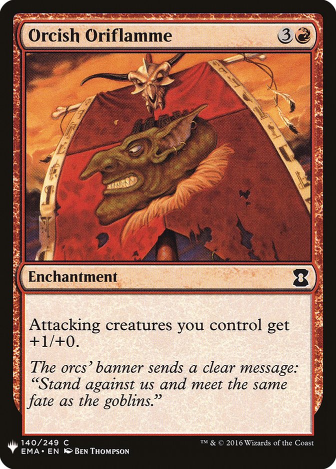 Orcish Oriflamme [Mystery Booster] | Cards and Coasters CA