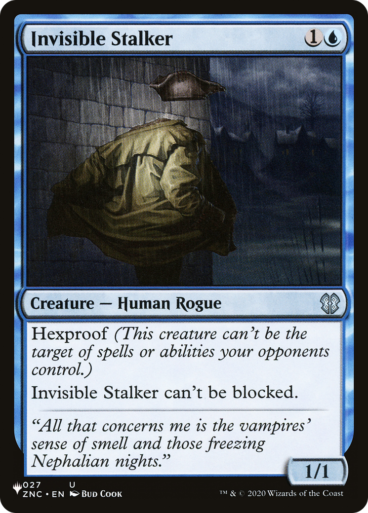 Invisible Stalker (ZNC) [The List Reprints] | Cards and Coasters CA