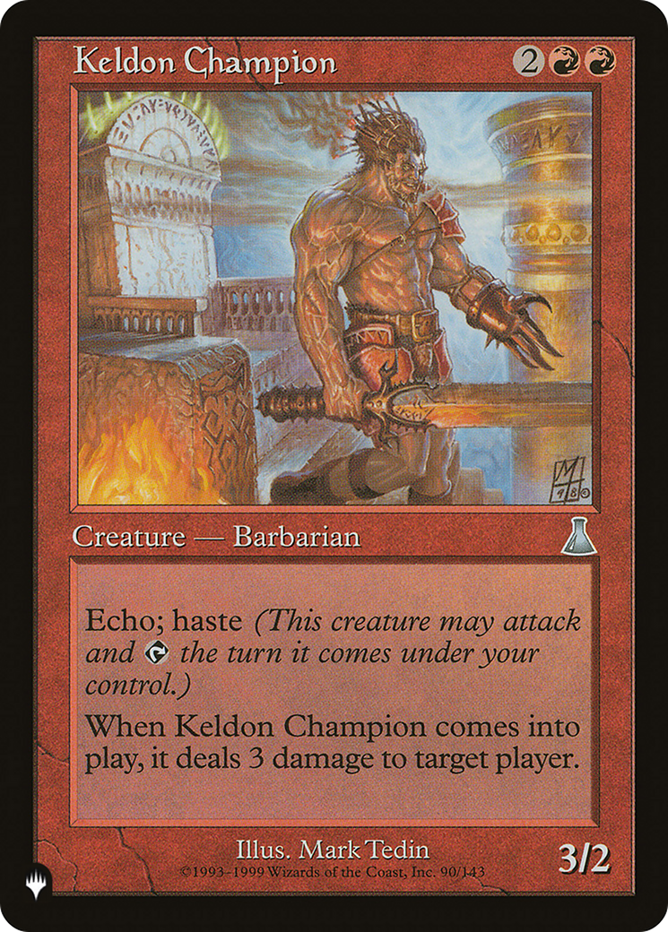 Keldon Champion [The List Reprints] | Cards and Coasters CA