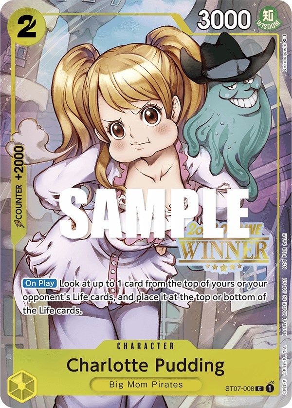 Charlotte Pudding (Offline Regional 2023) [Winner] [One Piece Promotion Cards] | Cards and Coasters CA