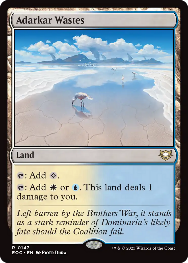 Adarkar Wastes [Edge of Eternities Commander] | Cards and Coasters CA