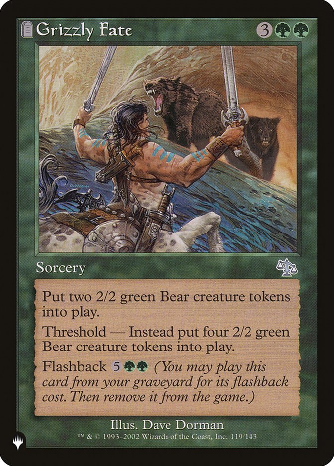 Grizzly Fate [The List] | Cards and Coasters CA