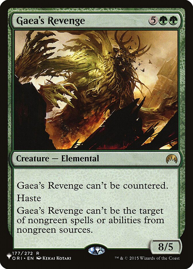 Gaea's Revenge [The List] | Cards and Coasters CA