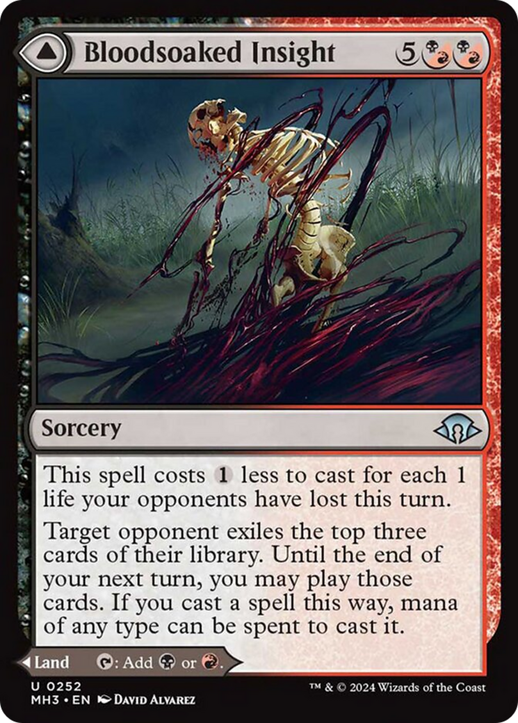 Bloodsoaked Insight // Sanguine Morass [Modern Horizons 3] | Cards and Coasters CA