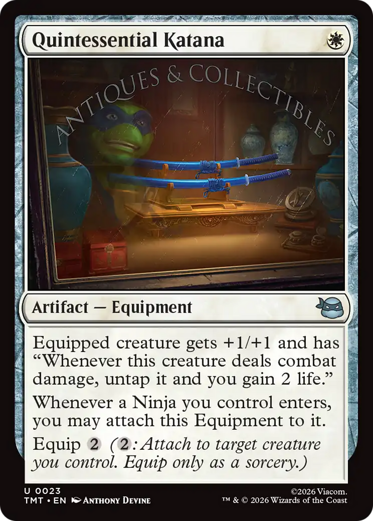 Quintessential Katana [Teenage Mutant Ninja Turtles] | Cards and Coasters CA