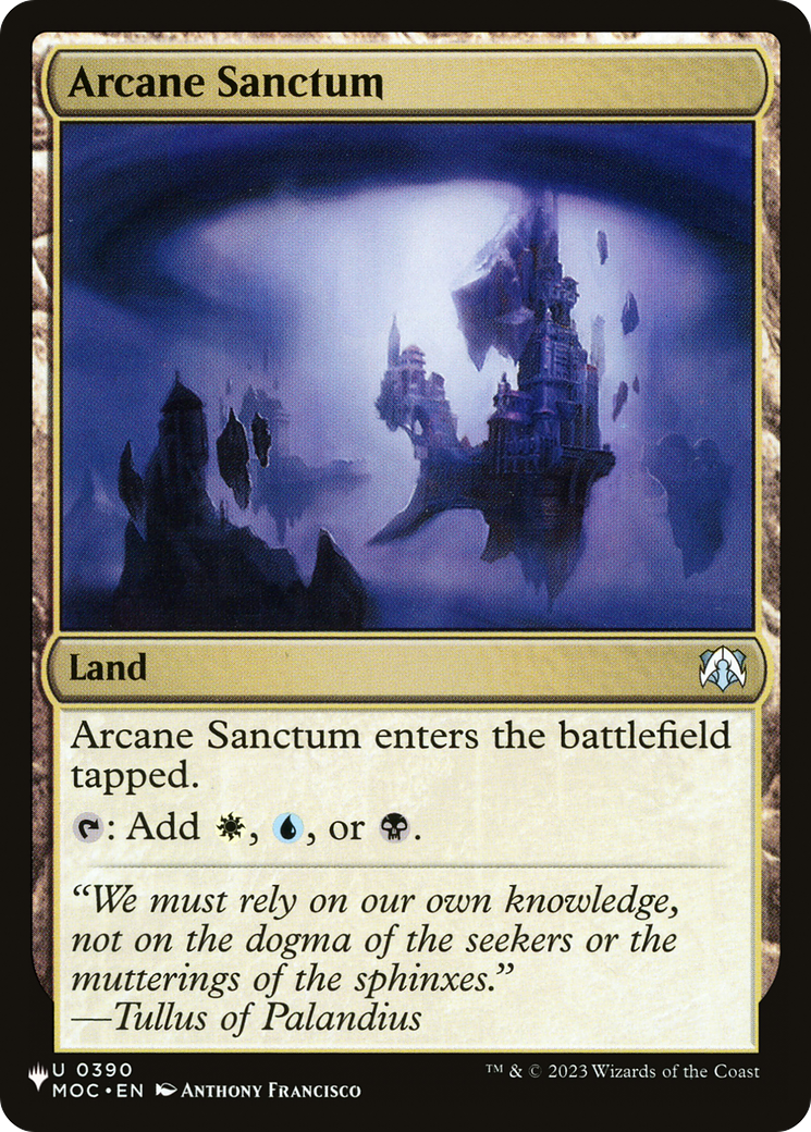 Arcane Sanctum (MOC) [The List] | Cards and Coasters CA