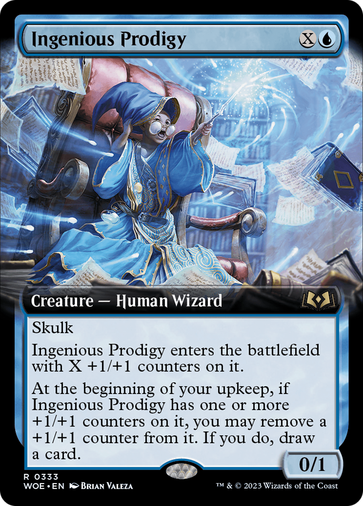 Ingenious Prodigy (Extended Art) [Wilds of Eldraine] | Cards and Coasters CA