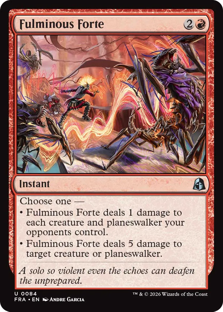 Fulminous Forte [Reality Fracture] | Cards and Coasters CA