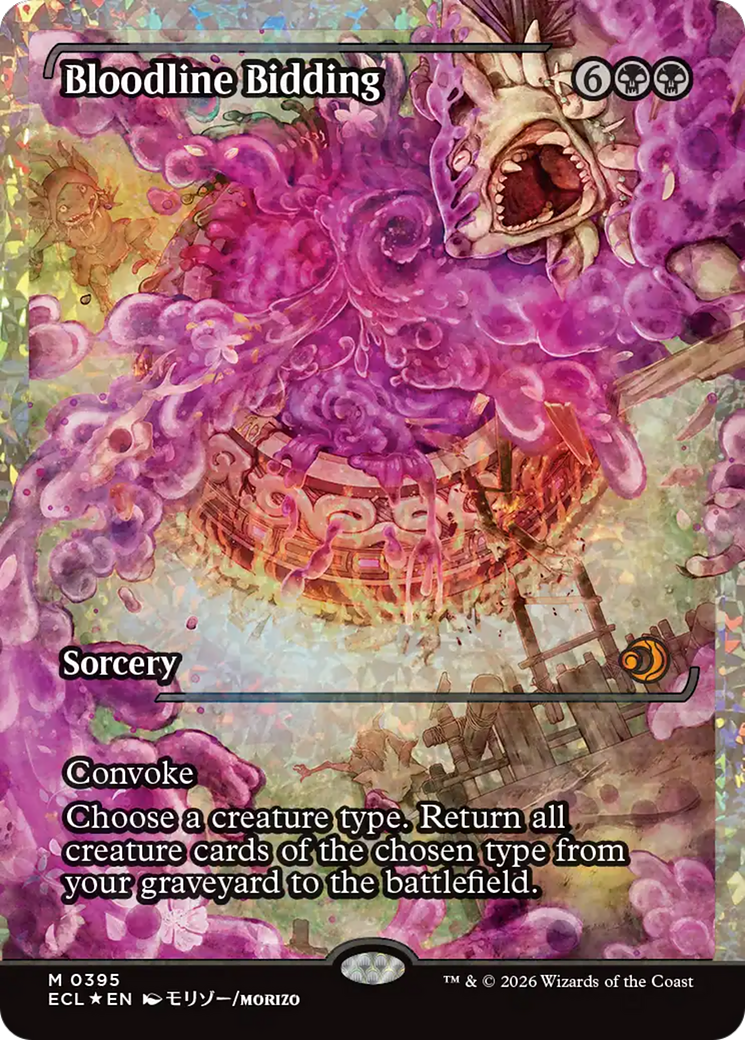 Bloodline Bidding (Showcase) (Fracture Foil) [Lorwyn Eclipsed] | Cards and Coasters CA