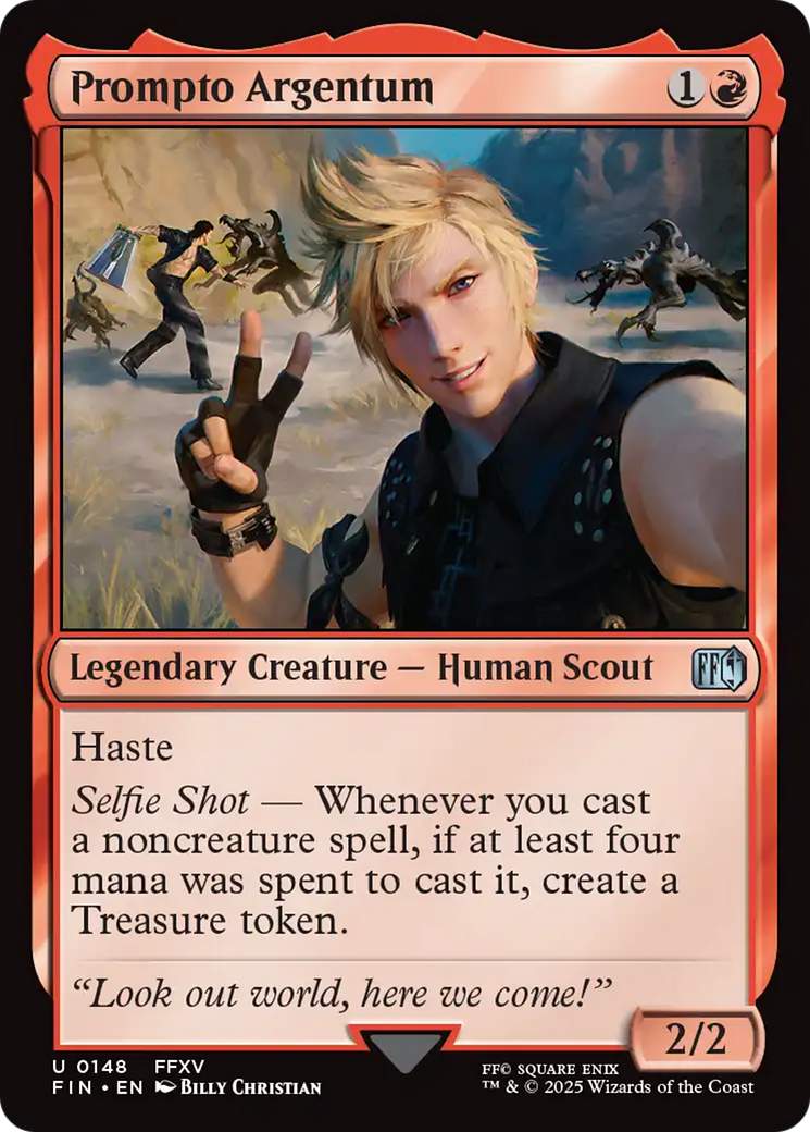 Prompto Argentum [FINAL FANTASY] | Cards and Coasters CA