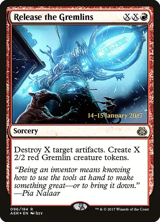 Release the Gremlins [Aether Revolt Prerelease Promos] | Cards and Coasters CA