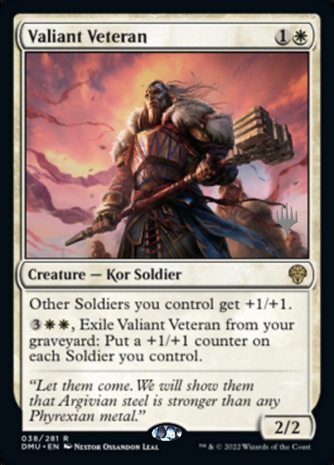 Valiant Veteran (Promo Pack) [Dominaria United Promos] | Cards and Coasters CA