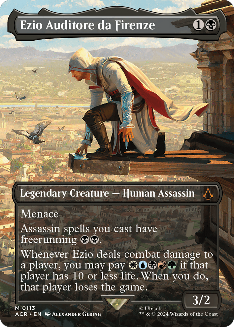 Ezio Auditore da Firenze (Borderless) [Assassin's Creed] | Cards and Coasters CA